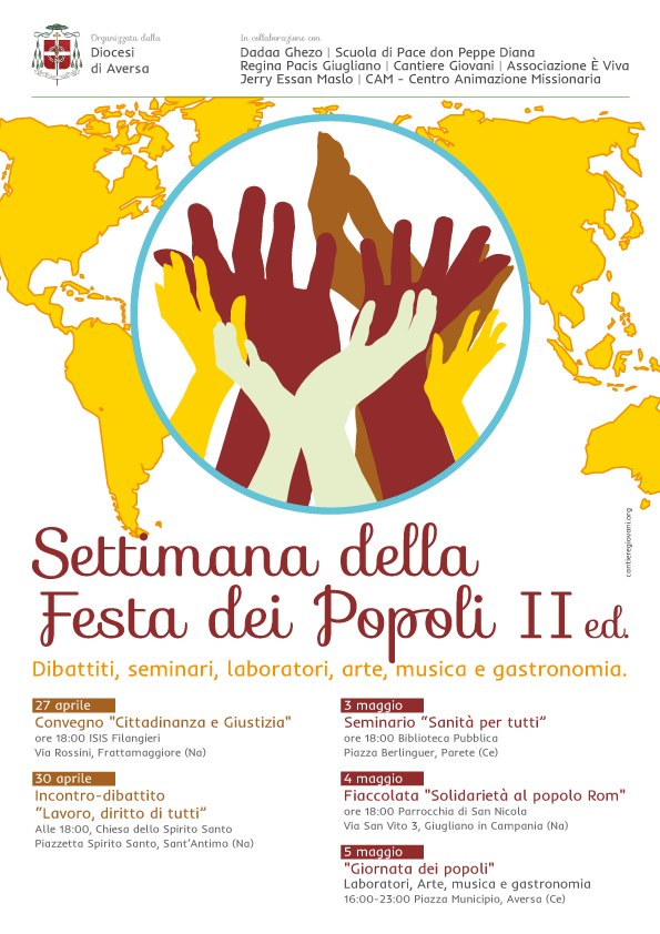 FESTA DEI POPOLI – Sabato 2 Marzo il Vescovo, Mons. Angelo Spinillo, presenta le novita’ della seconda edizione